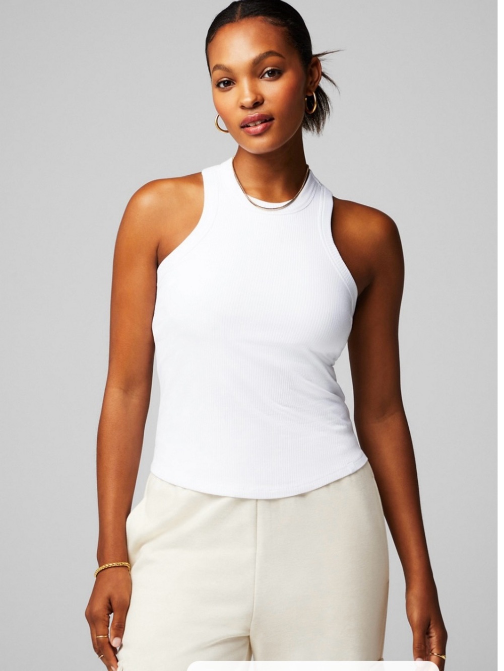 SET OF 3 Fabletics Ribbed Racerback Tank Top - Women - Picture 2 of 4